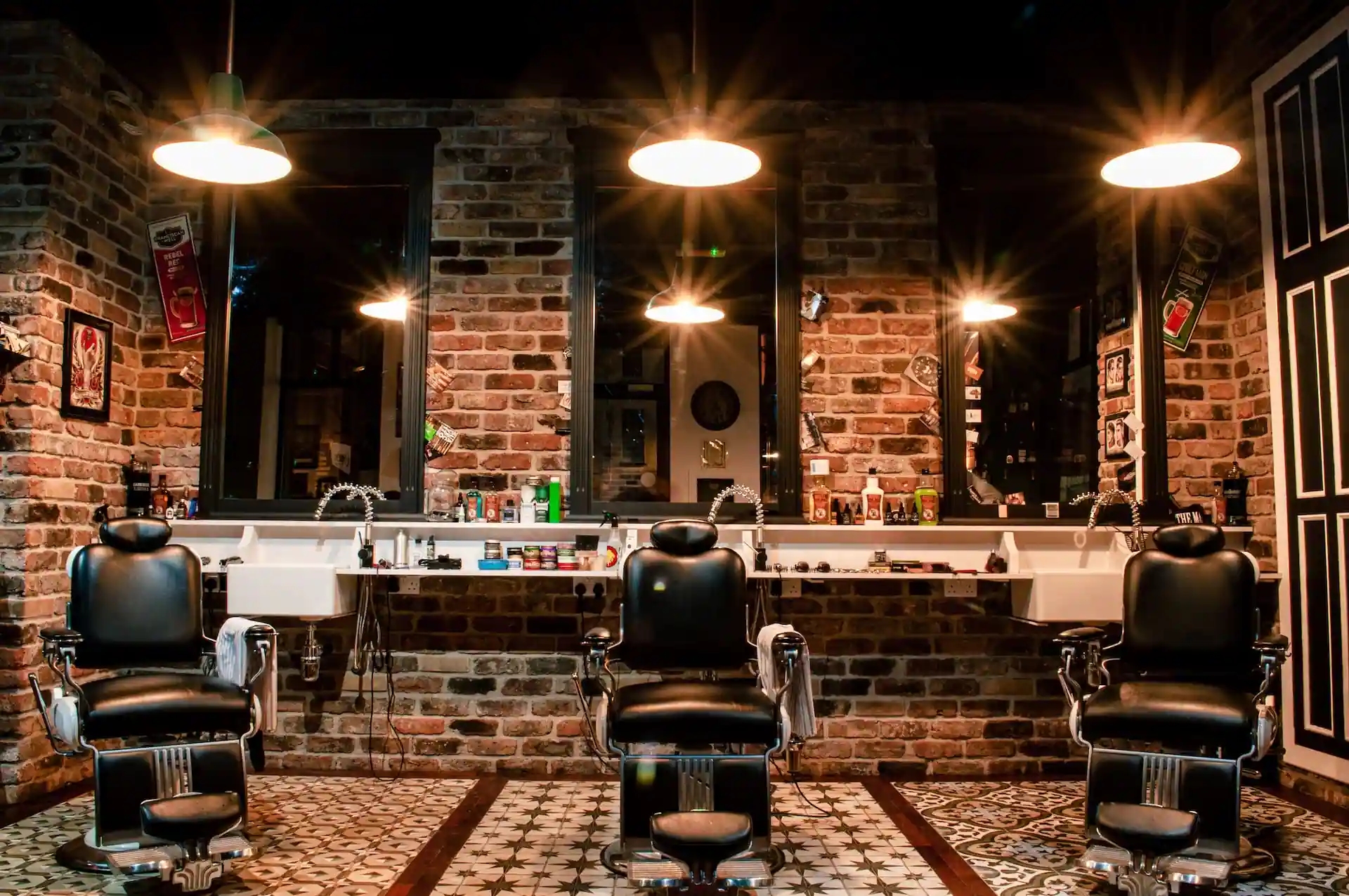 Barbershop interior